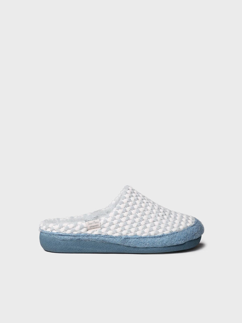 Zapatillas de casa mujer - Slipper en en tejido bicolor para mujer | MALU-CN  - Toni Pons  