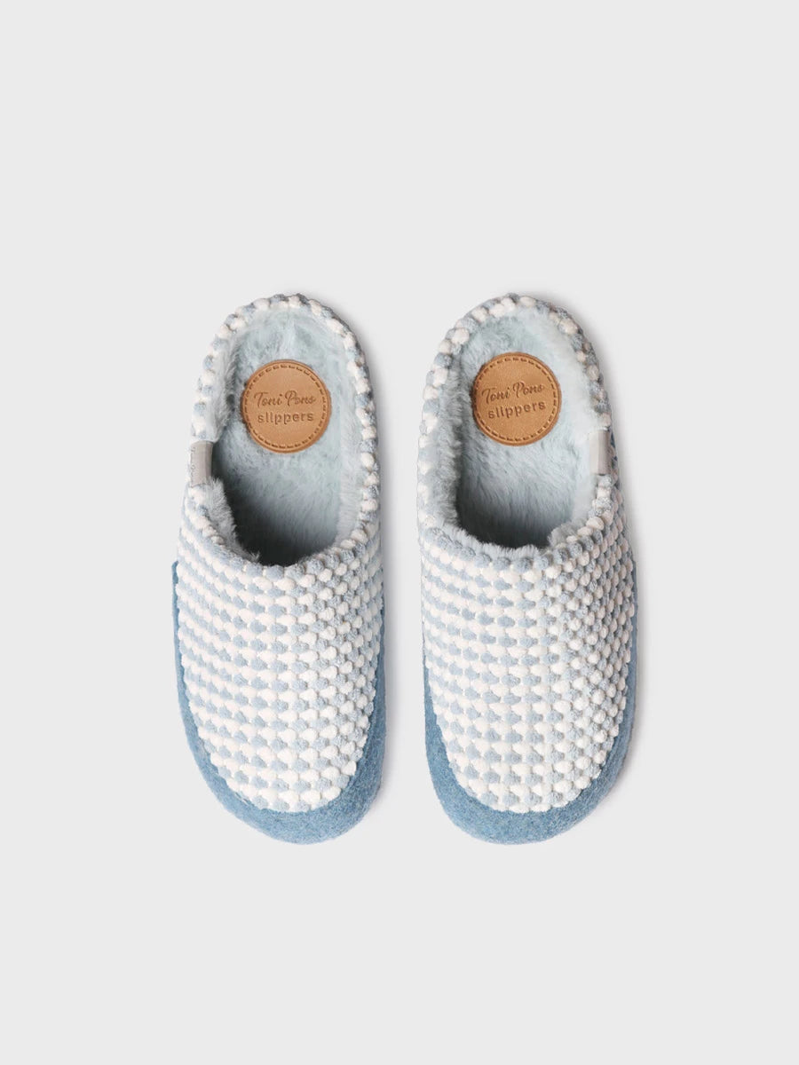 Zapatillas de casa mujer - Slipper en en tejido bicolor para mujer | MALU-CN  - Toni Pons  