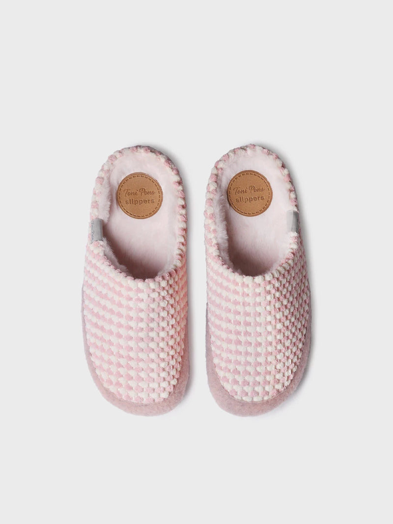 Zapatillas de casa mujer - Slipper en en tejido bicolor para mujer | MALU-CN  - Toni Pons  