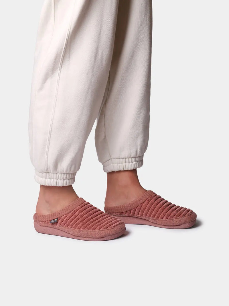 Zapatillas de casa mujer - Zapatilla tipo zueco de mujer en pelo sintético y fieltro | MALU-OD  - Toni Pons  