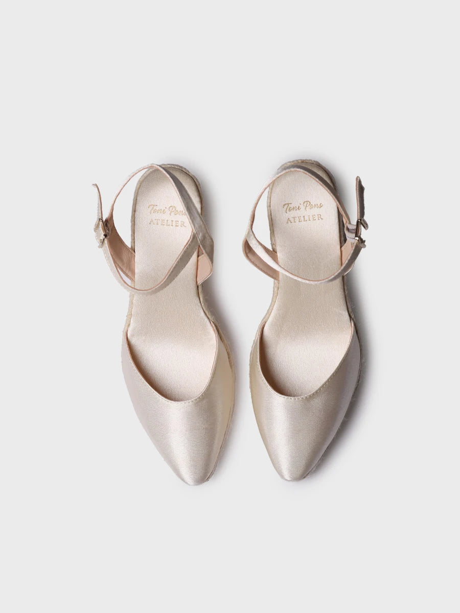  - Alpargata de mujer de cuña en satén | MARGOT  - Toni Pons  