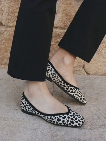 Zapato plano en piel para mujer | MARIBEL-PT