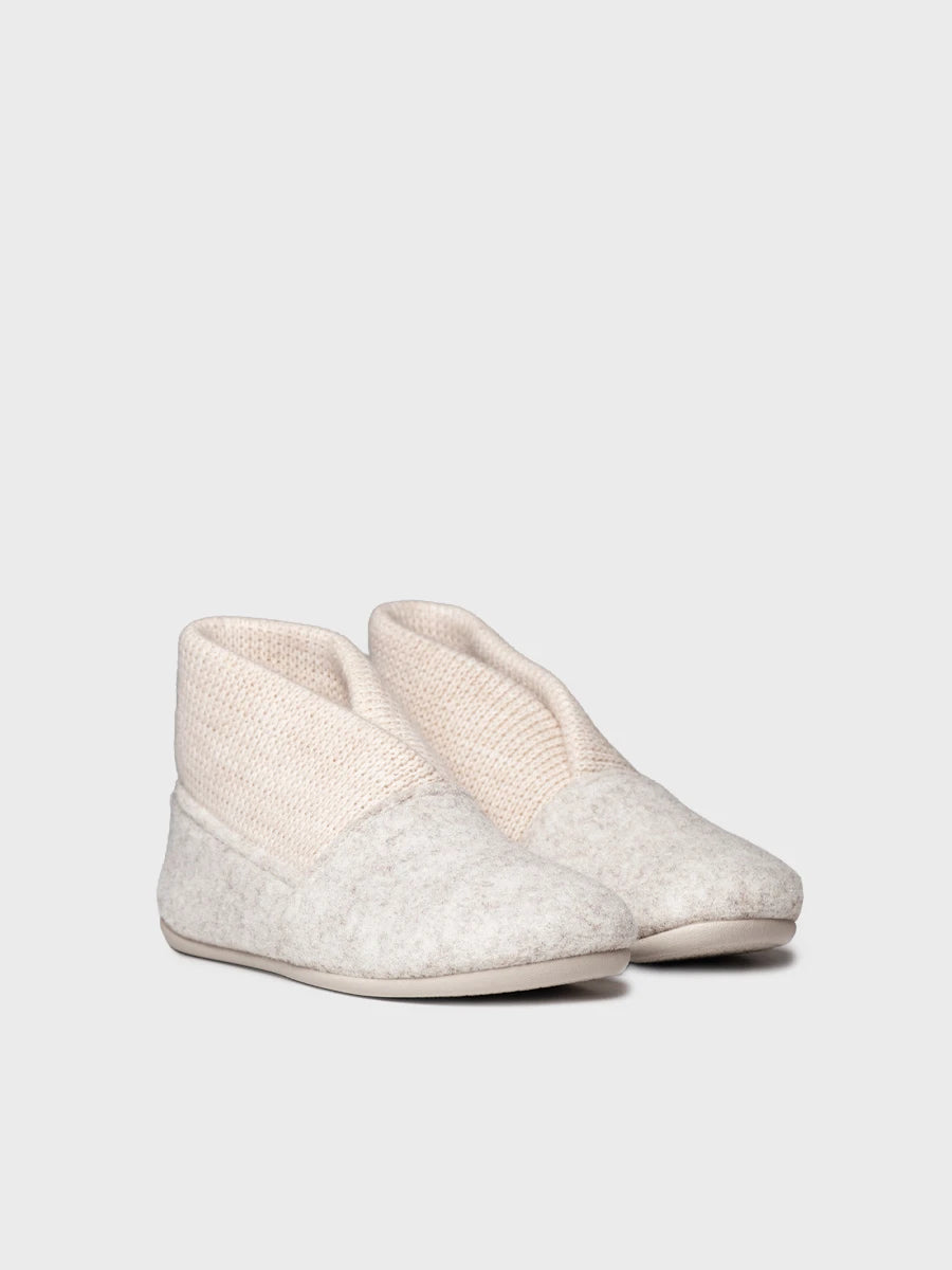 Zapatillas de casa mujer - Zapatilla de casa alta en fieltro y punto para mujer | MARIE-CE  - Toni Pons  