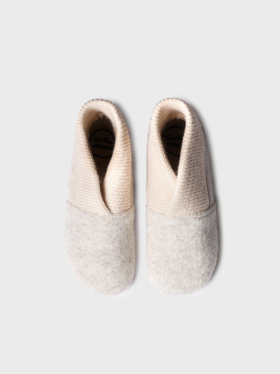 Zapatillas de casa mujer - Zapatilla de casa alta en fieltro y punto para mujer | MARIE-CE  - Toni Pons  