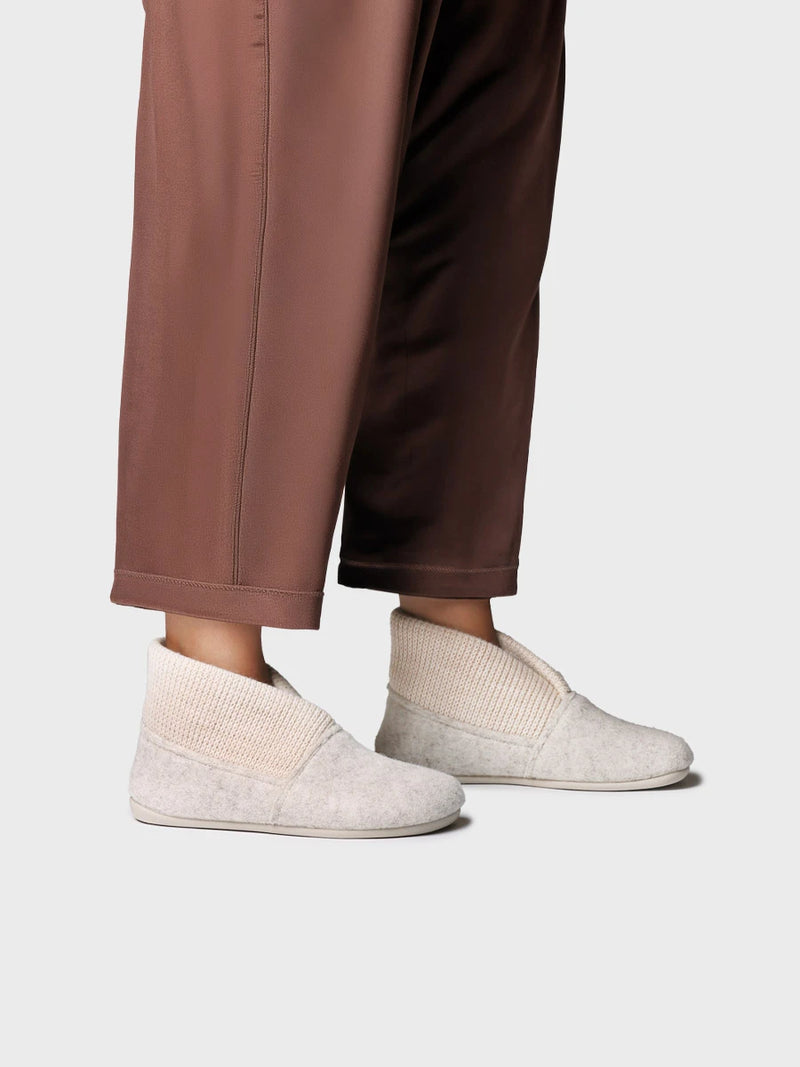 Zapatillas de casa mujer - Zapatilla de casa alta en fieltro y punto para mujer | MARIE-CE  - Toni Pons  