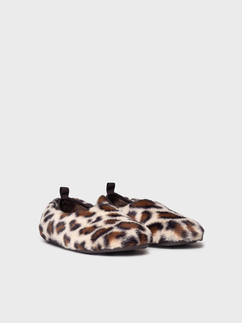 Zapatillas de casa mujer - Pantufla en pelo con estampado leopardo para mujer | MARTA-PA  - Toni Pons  