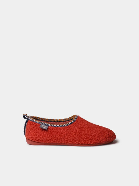 Women's high-cut slipper in recycled felt