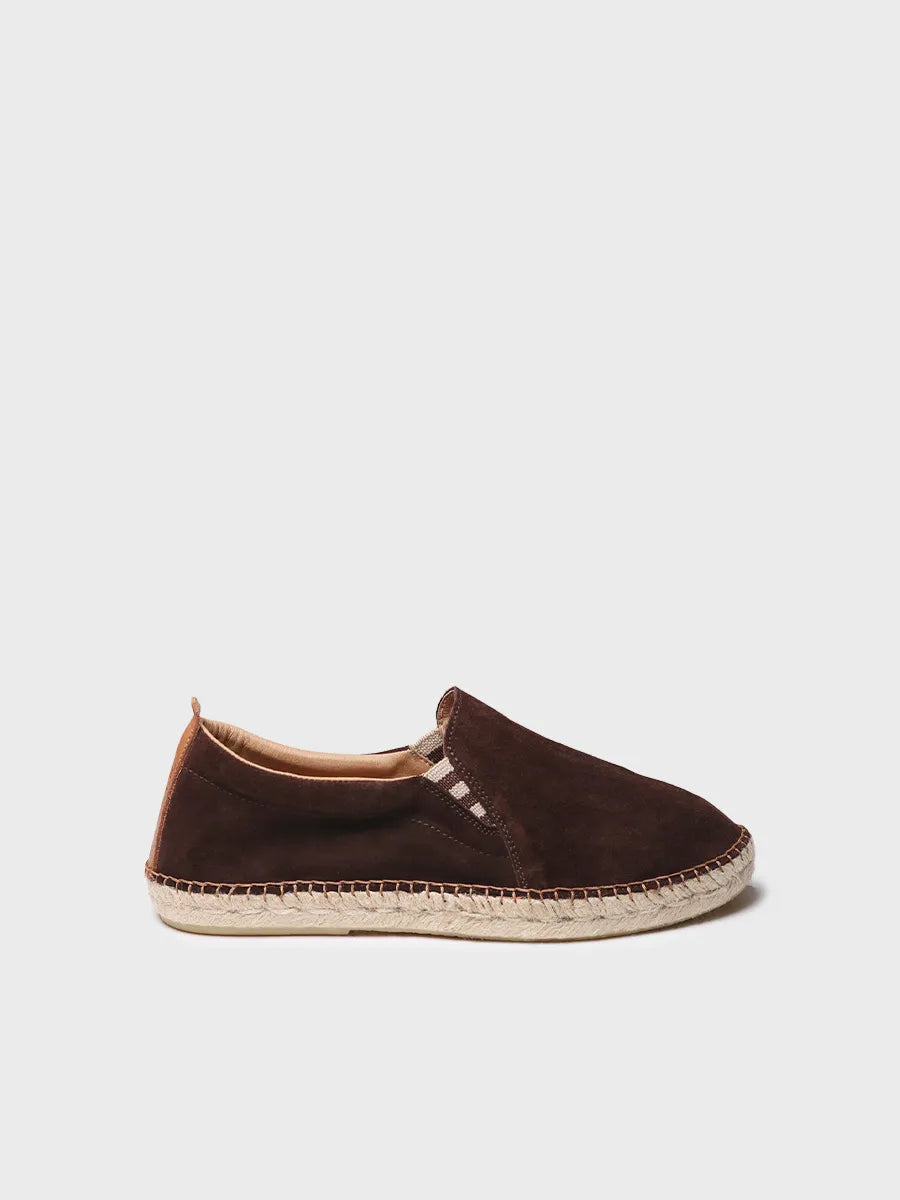 Split leather espadrilles for men