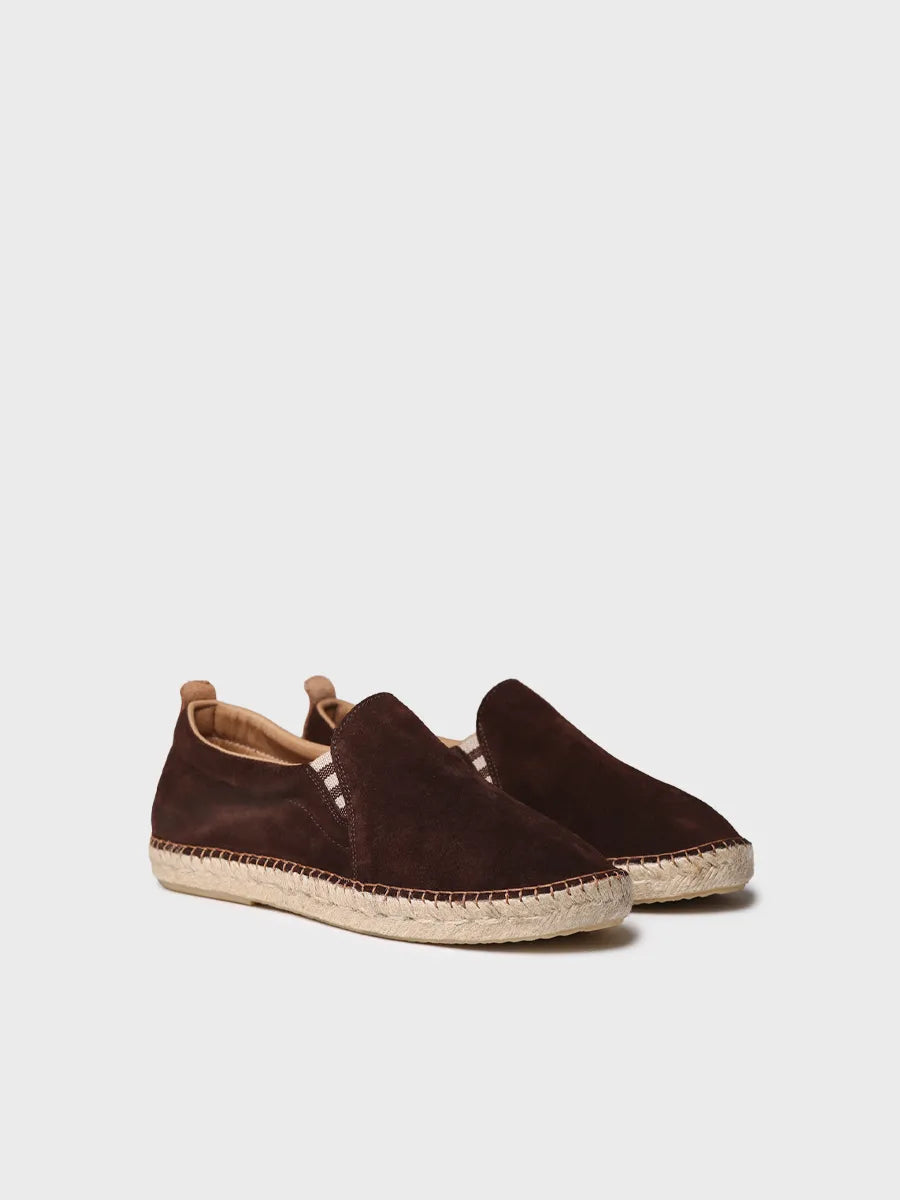 Split leather espadrilles for men