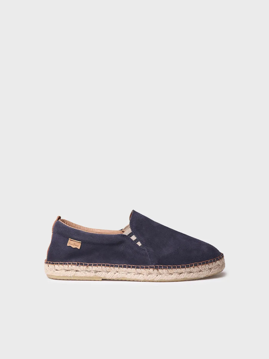 Split leather espadrilles for men