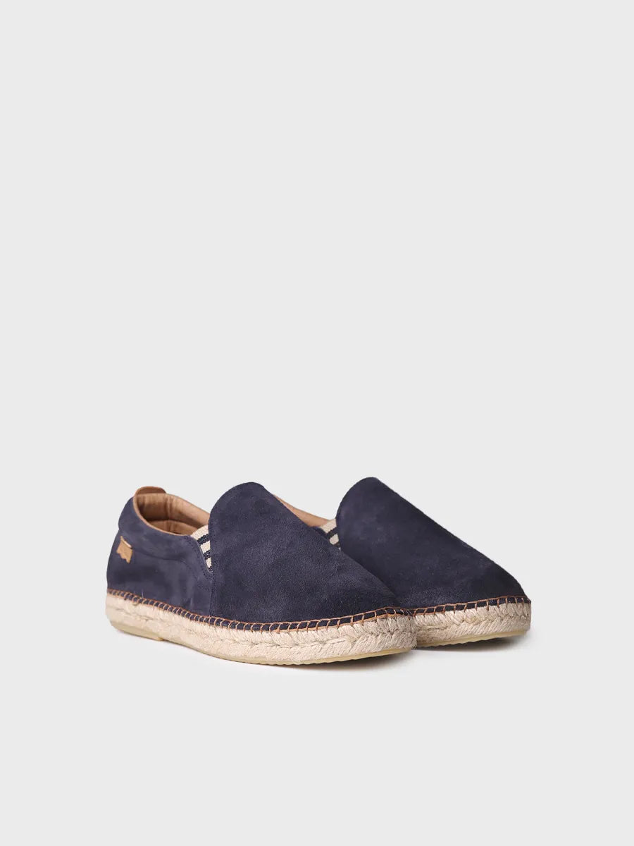 Split leather espadrilles for men