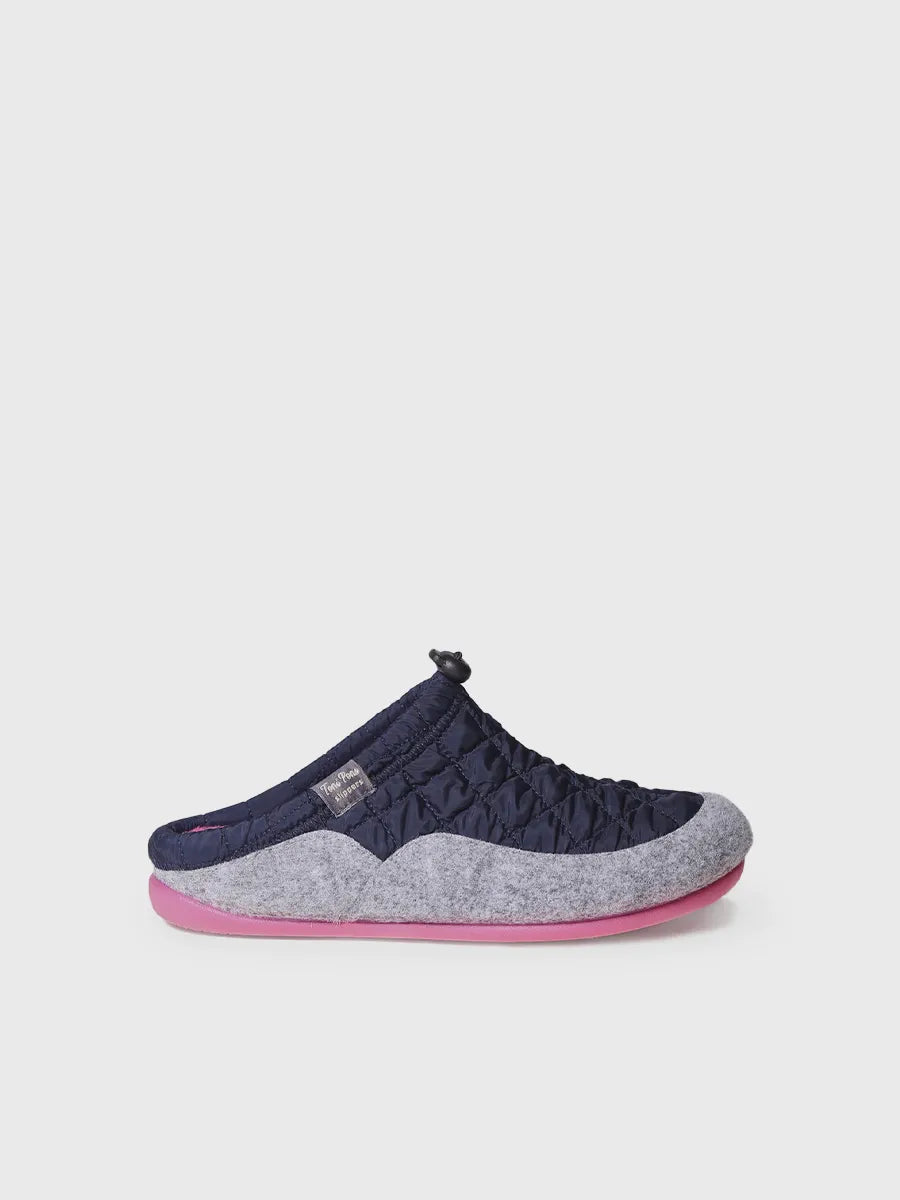 zapatillas mujer - Slippers para mujer en tejido acolchado y fieltro | MEL-UM  - Toni Pons  
