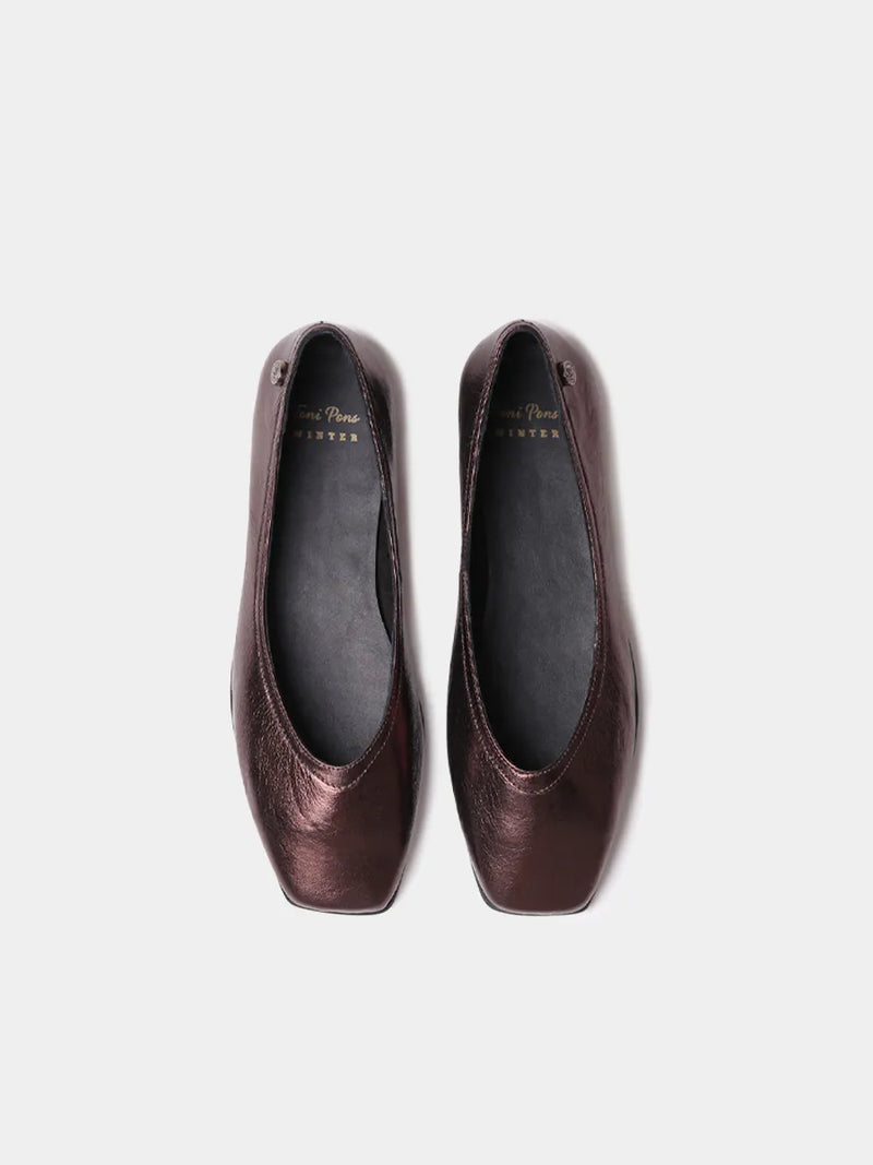 Zapatos mujer - Bailarinas de mujer en piel efecto brillante | MELISA-MT  - Toni Pons  