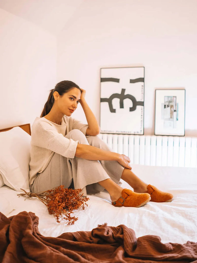 zapatillas mujer - Slipper de mujer tipo zueco con hebilla | MIMA-FP  - Toni Pons  