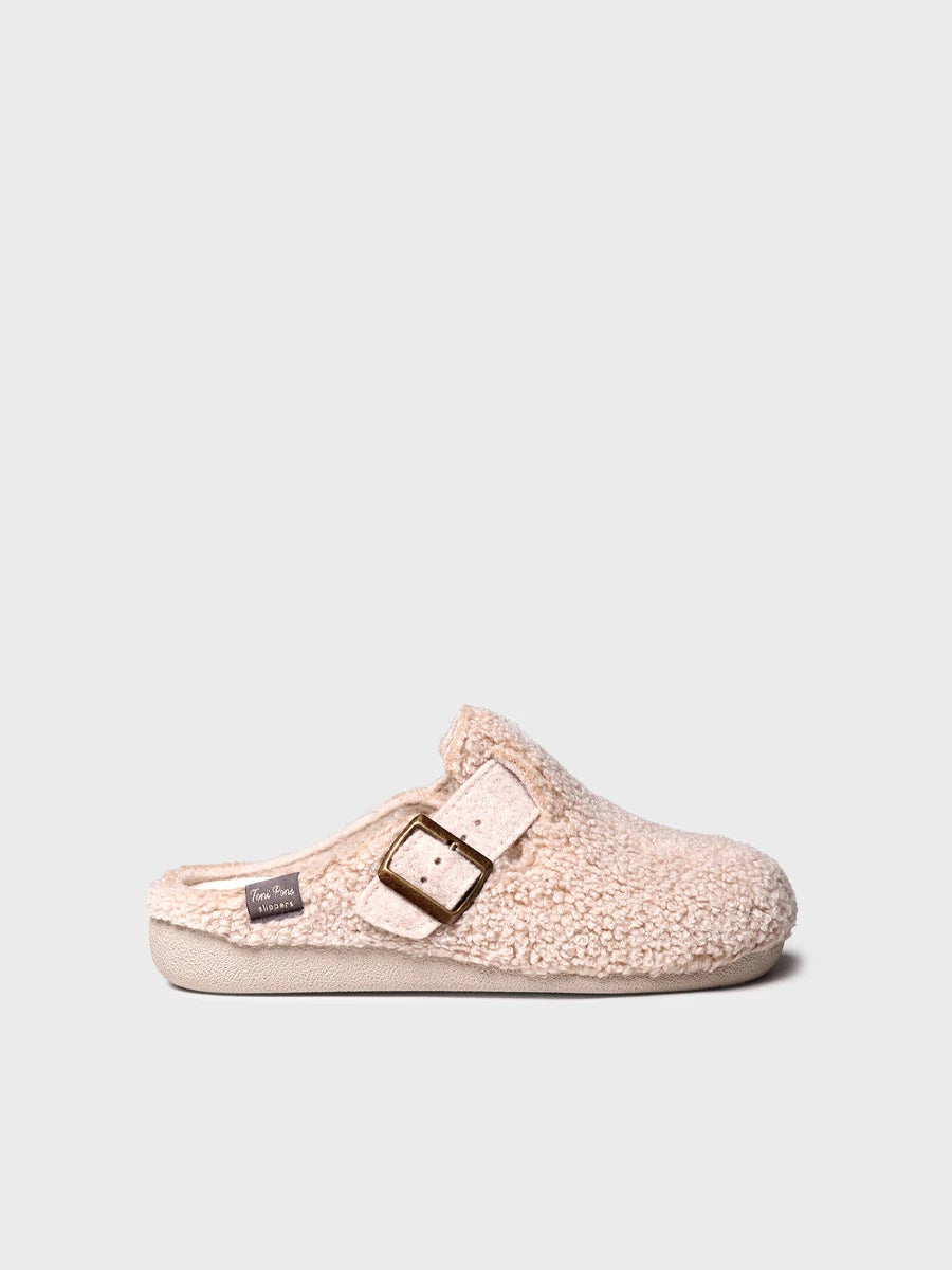 Zapatillas de casa mujer - Slipper abierta con hebilla para mujer | MIMA-NV  - Toni Pons  