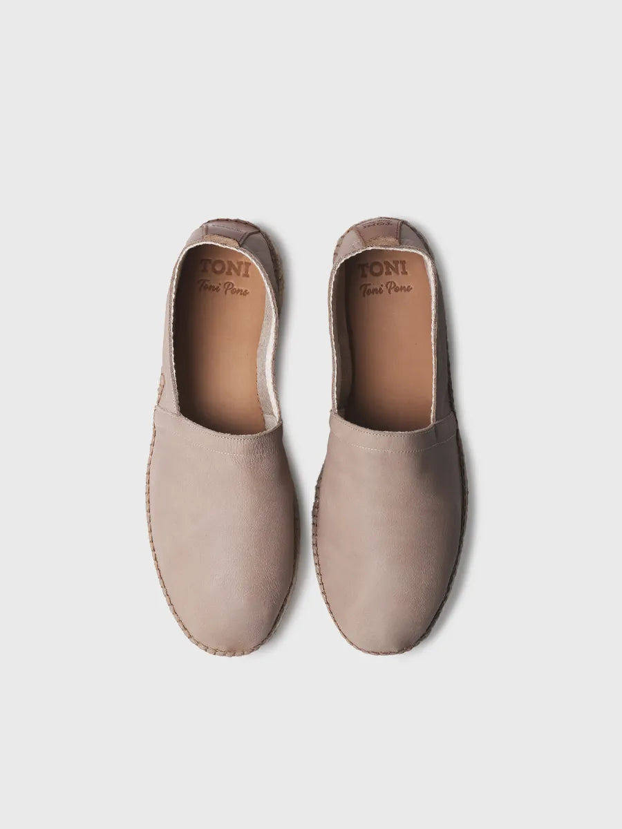  - Alpargata cerrada de hombre en piel con suela de yute | MINO  - Toni Pons  