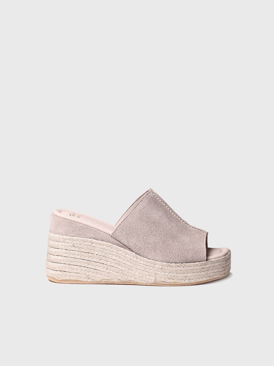 Espadrille de type sabot en Beige - MIRIAM