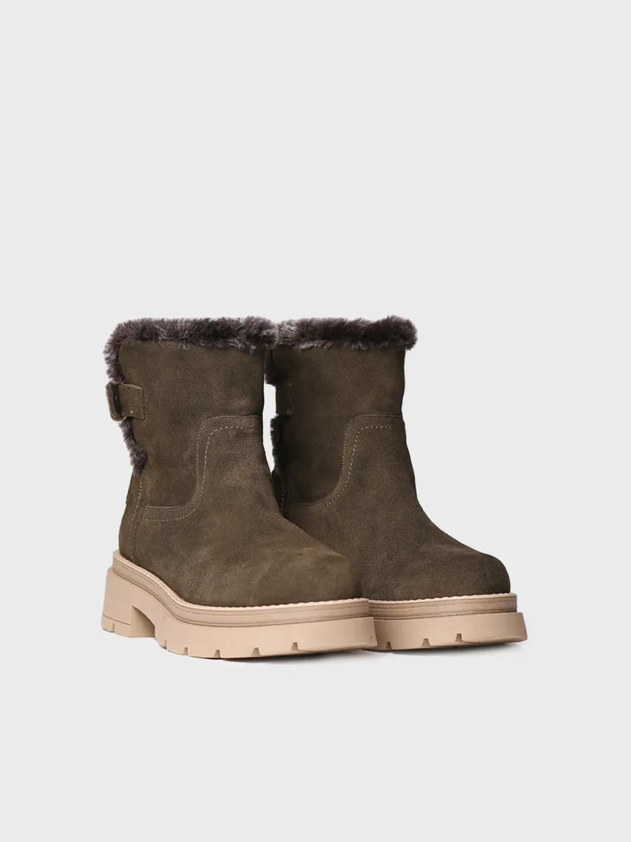 Women's suede ankle boots - MISURY-SY