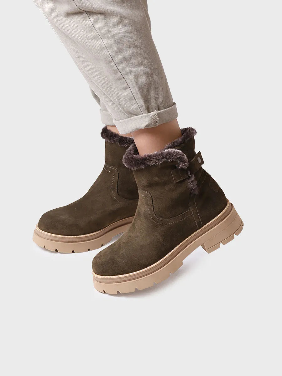 Women's suede ankle boots - MISURY-SY