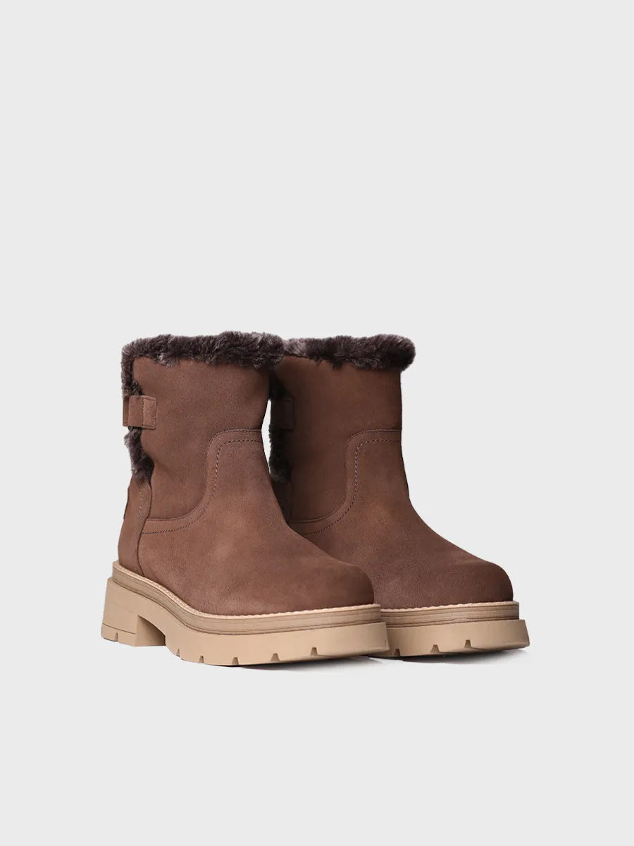 Damen Stiefeletten aus Veloursleder - MISURY-SY