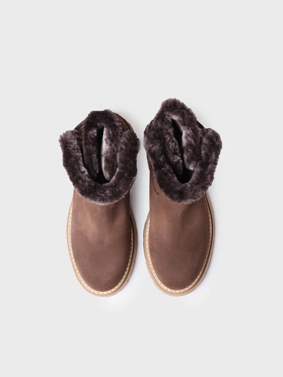 Damen Stiefeletten aus Veloursleder - MISURY-SY