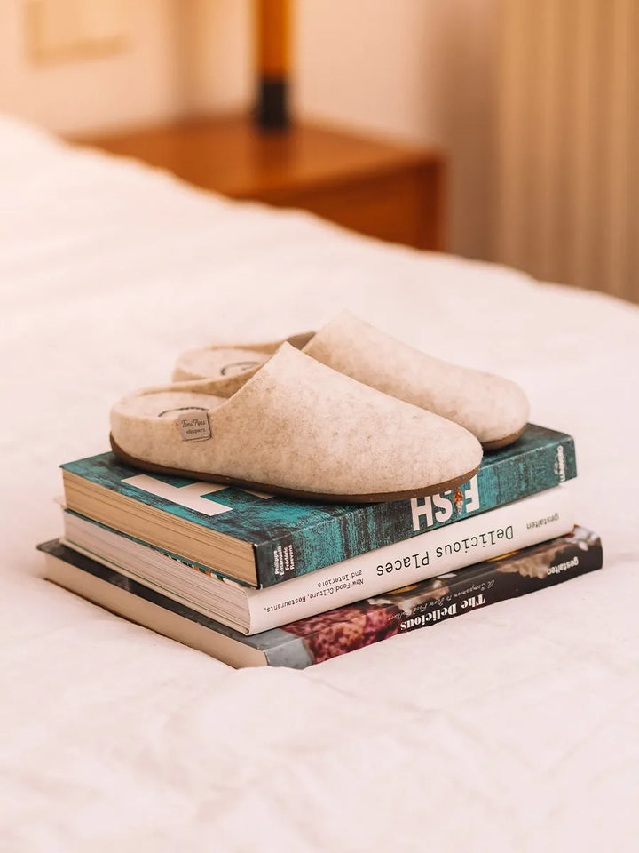 zapatillas de casa mujer - Zapatilla tipo zueco para mujer en fieltro reciclado | MONA-FR  - Toni Pons  