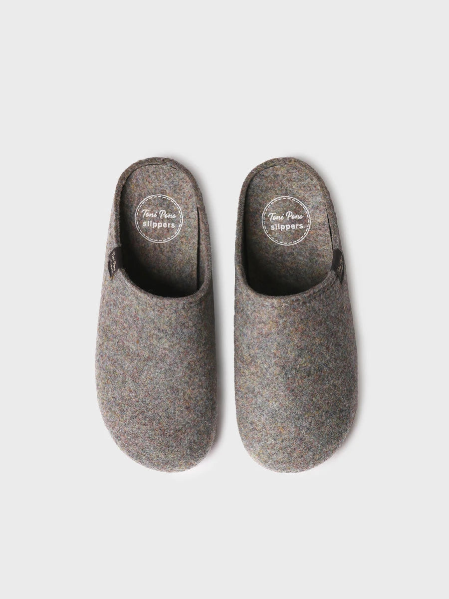 Zapatillas de casa mujer - Zapatilla tipo zueco para mujer en fieltro reciclado | MONA-FR  - Toni Pons  