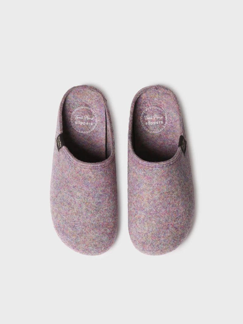 Zapatillas de casa mujer - Zapatilla tipo zueco para mujer en fieltro reciclado | MONA-FR  - Toni Pons  