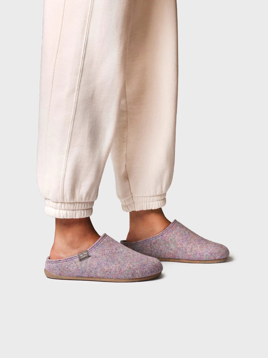 Zapatillas de casa mujer - Zapatilla tipo zueco para mujer en fieltro reciclado | MONA-FR  - Toni Pons  