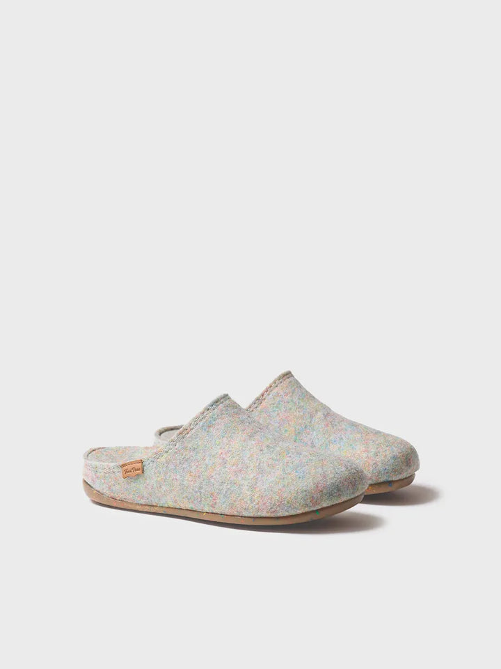 zapatillas de casa mujer - Zapatilla tipo zueco para mujer en fieltro reciclado | MONA-FR  - Toni Pons  