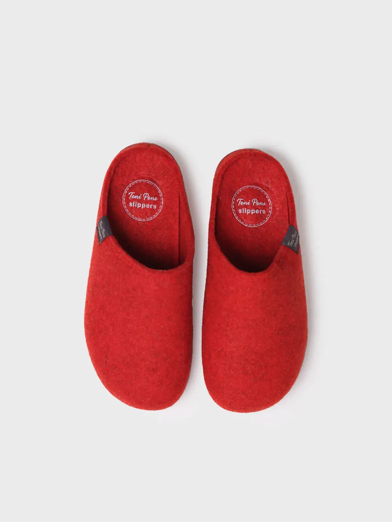 zapatillas de casa mujer - Zapatilla tipo zueco para mujer en fieltro reciclado | MONA-FR  - Toni Pons  