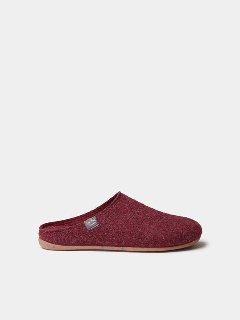 Women's babouche-style slipper in shearling