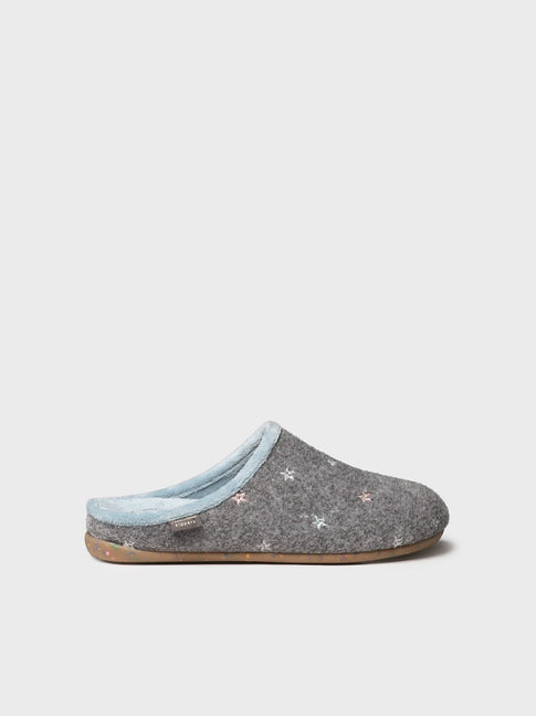 Zapatillas de casa mujer - Slipper abierta con bordados luminiscentes para mujer | MONA-FT  - Toni Pons  