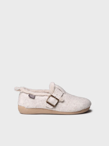 Zapatillas de casa mujer - Zapatilla de casa en fieltro con hebilla para mujer | MONI-FP  - Toni Pons  