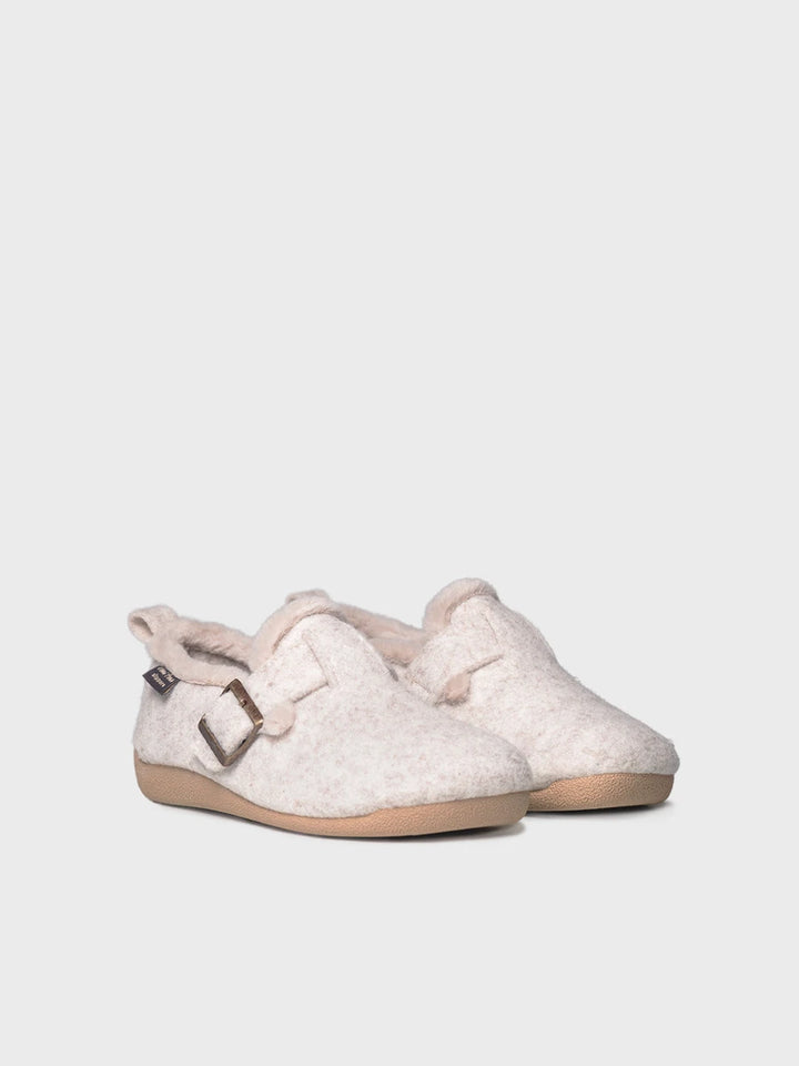 Zapatillas de casa mujer - Zapatilla de casa en fieltro con hebilla para mujer | MONI-FP  - Toni Pons  