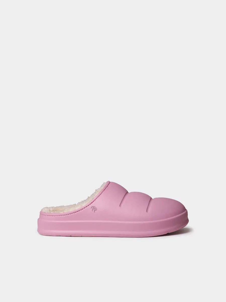 Women's clogs with platform and inner lining