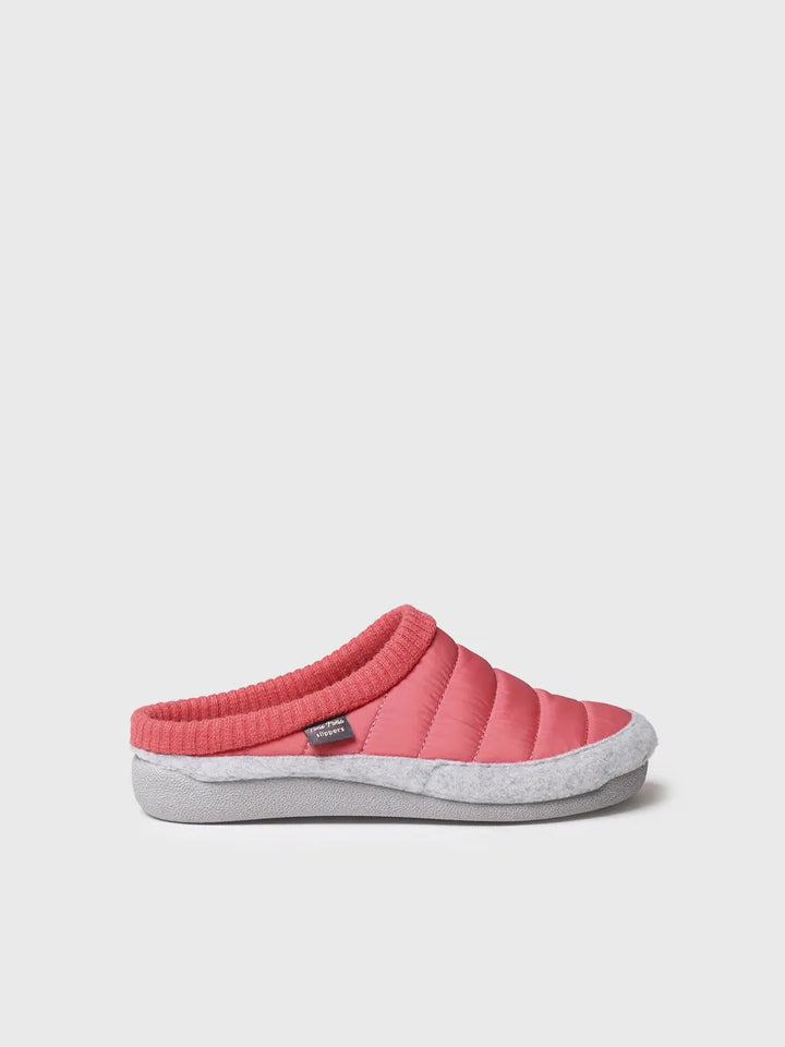 zapatillas mujer - Zapatilla tipo zueco para mujer en tejido acolchado y fieltro | MORA-TK  - Toni Pons  
