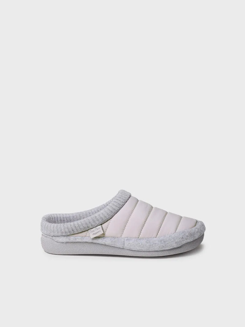 zapatillas mujer - Zapatilla tipo zueco para mujer en tejido acolchado y fieltro | MORA-TK  - Toni Pons  