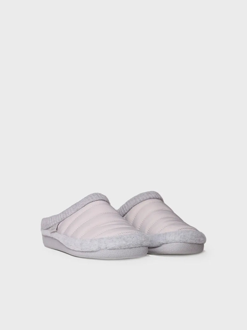 zapatillas mujer - Zapatilla tipo zueco para mujer en tejido acolchado y fieltro | MORA-TK  - Toni Pons  