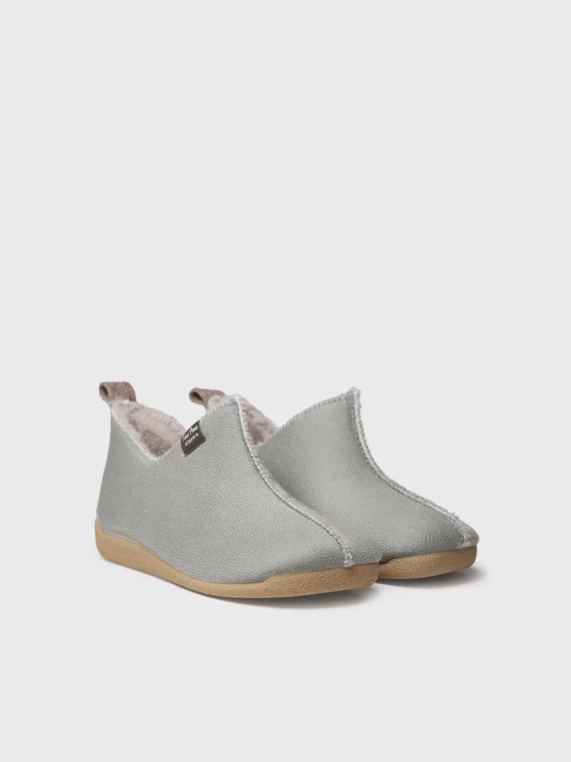 zapatillas mujer - Zapatilla de casa abotinada para mujer en piel | MOSCU-BD  - Toni Pons  