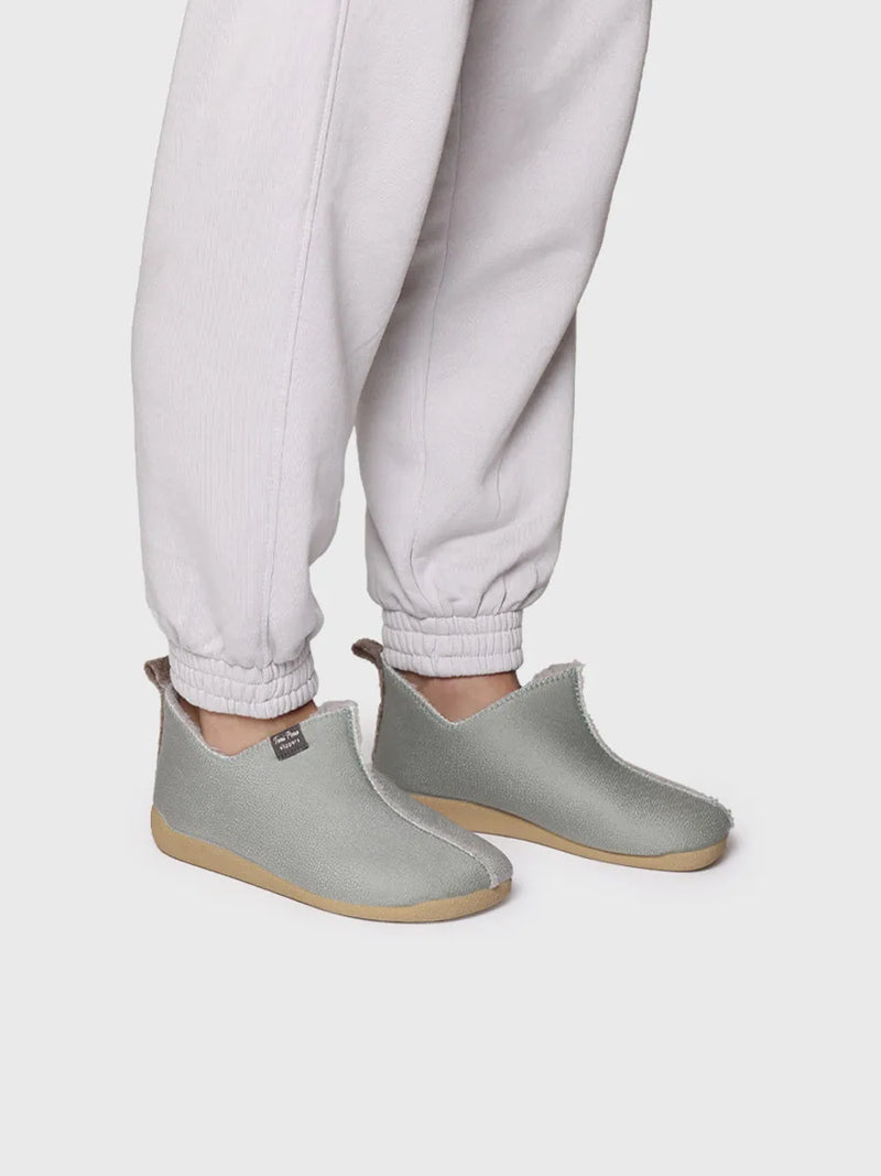 zapatillas mujer - Zapatilla de casa abotinada para mujer en piel | MOSCU-BD  - Toni Pons  
