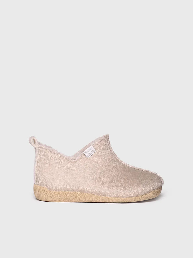 zapatillas de casa mujer - Zapatilla de casa abotinada para mujer en piel | MOSCU-BD  - Toni Pons  