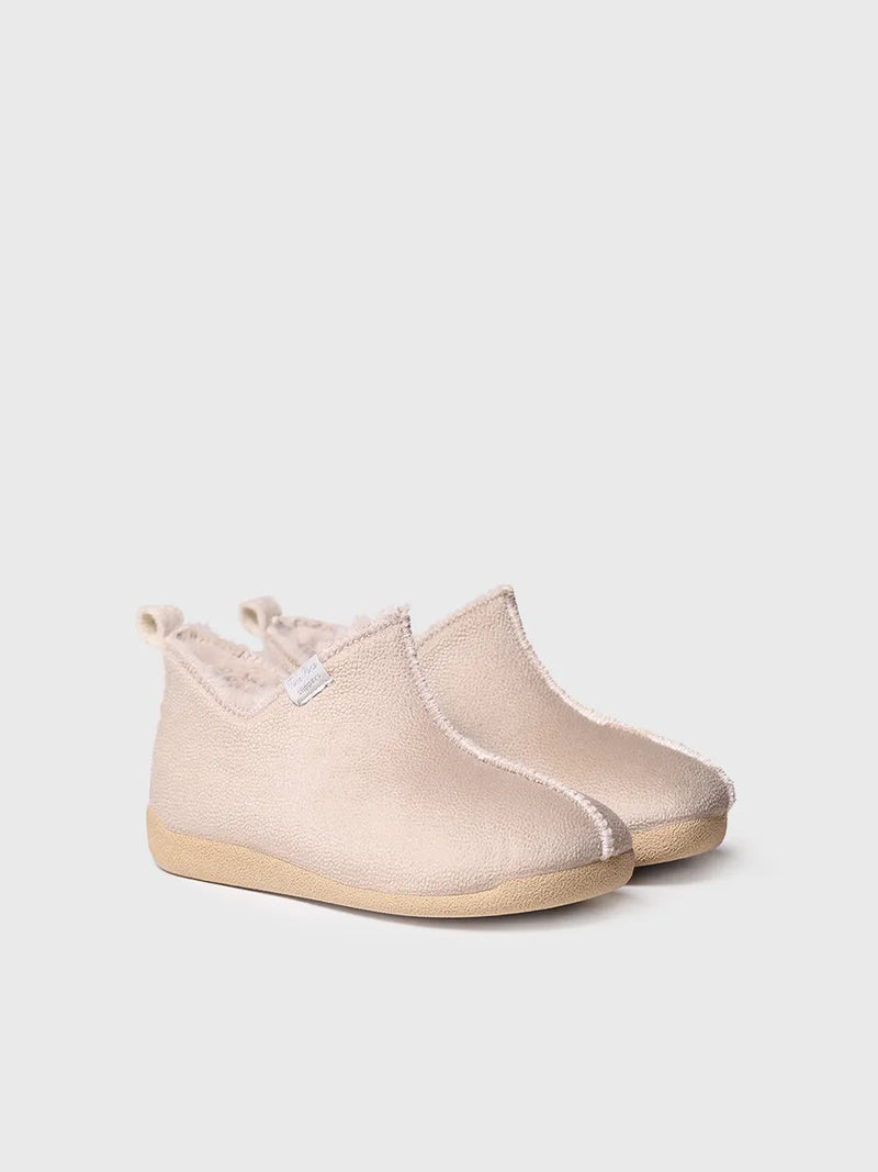 zapatillas de casa mujer - Zapatilla de casa abotinada para mujer en piel | MOSCU-BD  - Toni Pons  