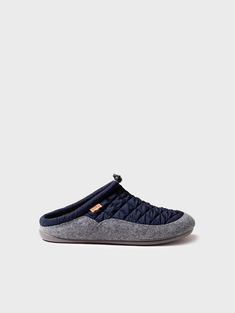 zapatillas de casa hombre - Zapatilla tipo zueco para hombre en tejido acolchado y fieltro | NADIR-UM  - Toni Pons  