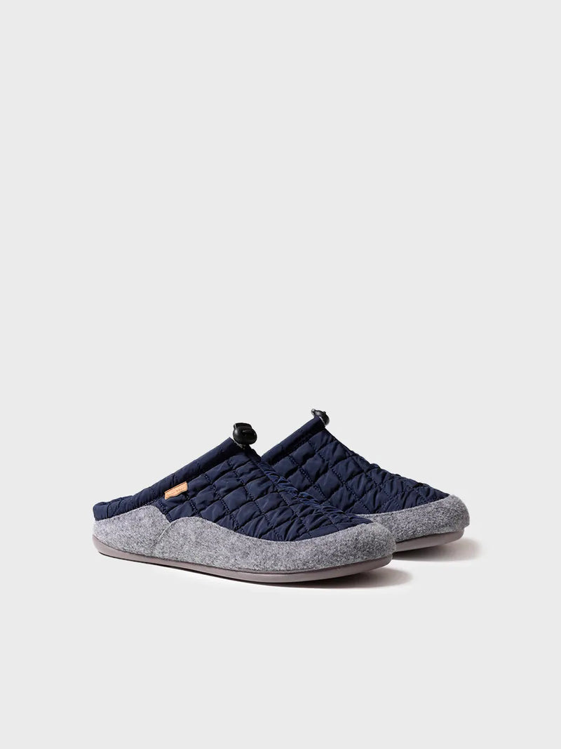 zapatillas de casa hombre - Zapatilla tipo zueco para hombre en tejido acolchado y fieltro | NADIR-UM  - Toni Pons  