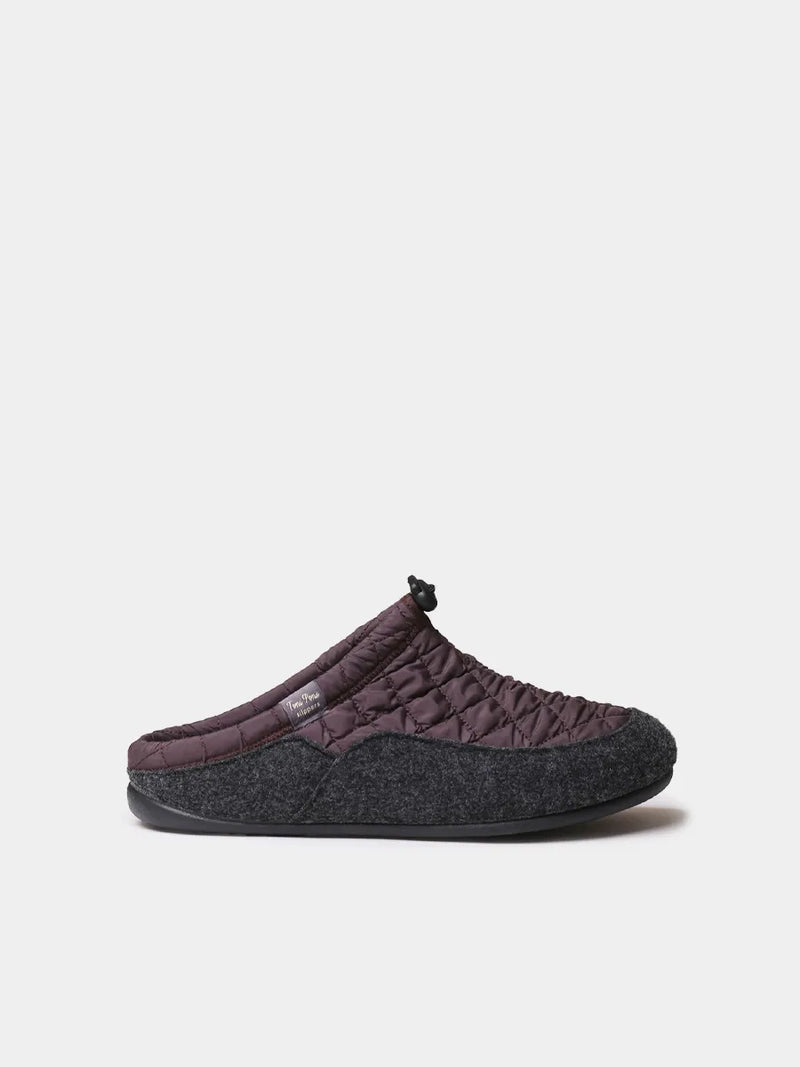 Zapatillas de casa hombre - Zapatilla tipo zueco de hombre en tejido acolchado y fieltro | NADIR-UM  - Toni Pons  