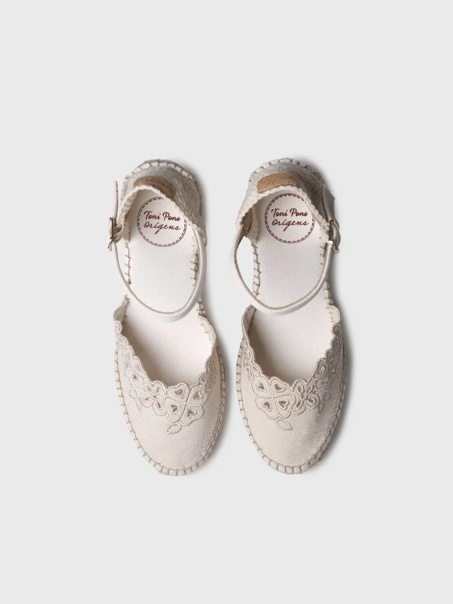  - Alpargata de mujer de cuña con bordado | NAIARA  - Toni Pons  