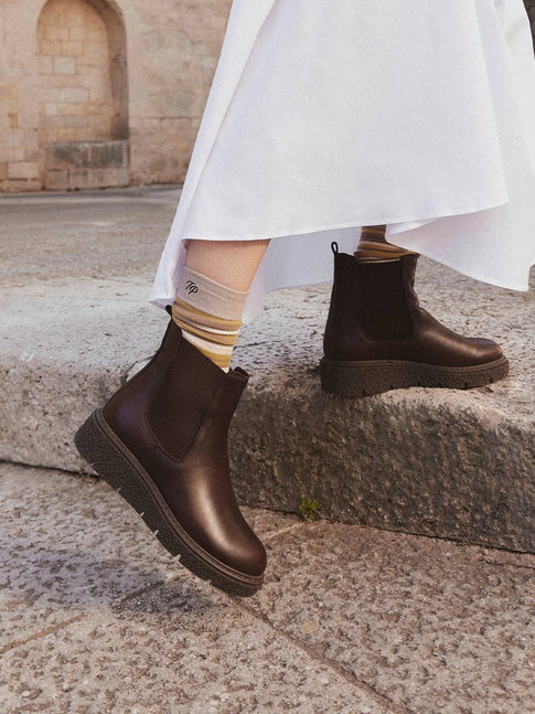 Chelsea-Stiefelette aus Leder für Damen | NAIROBI-P