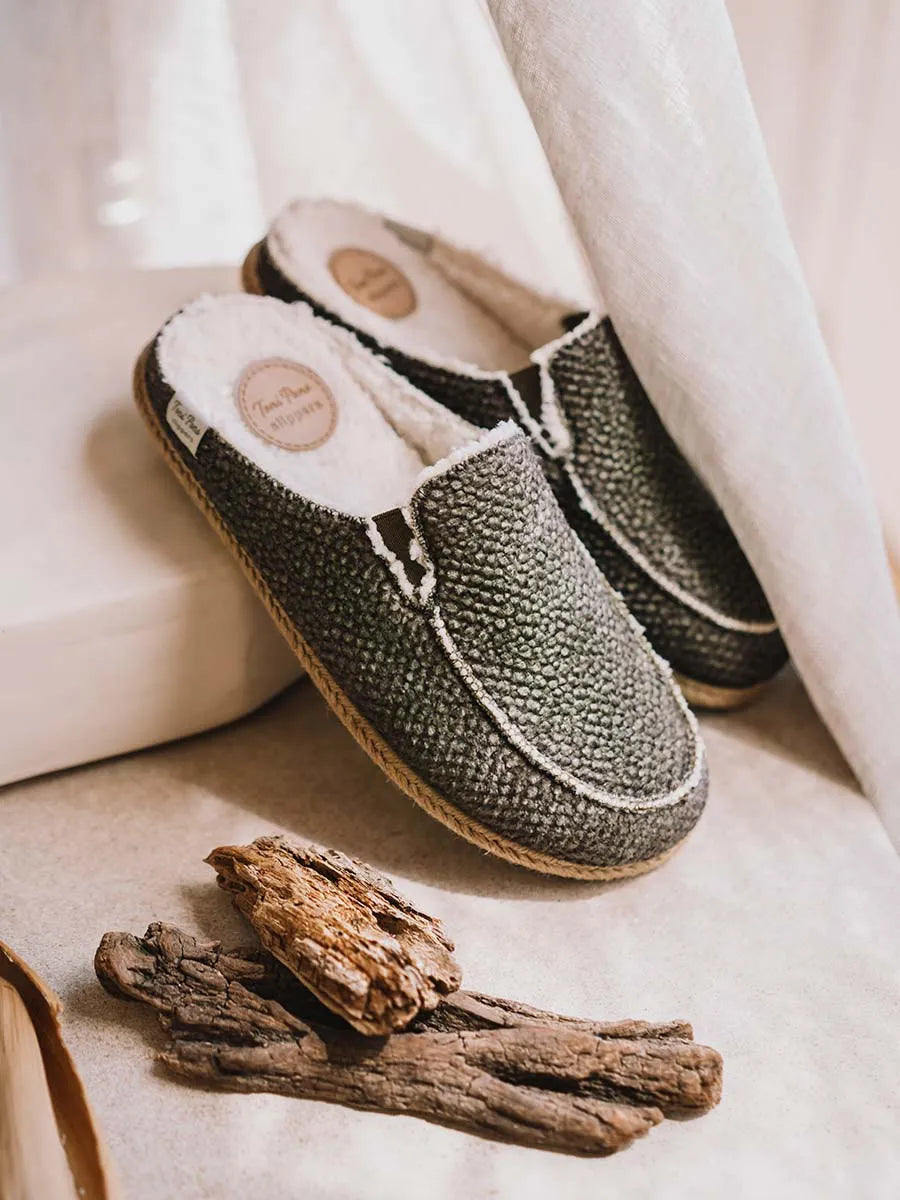 Slippers para hombre tipo zueco con suela de yute | NALEC