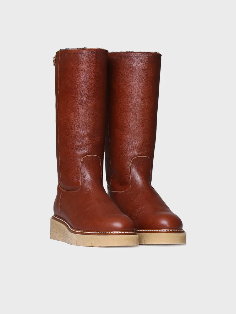 Women's leather boot - NALTAR-PO